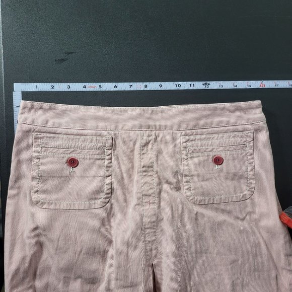 Talbots Womens Pink Stripe Midi Skirt Size 8 Career Office Summer Spring Career - Picture 7 of 11